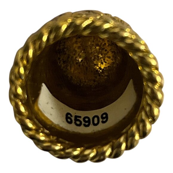 Vintage 1928 Gold-Tone Decorative Thimble – Floral Design – Original Box - Picture 5 of 5